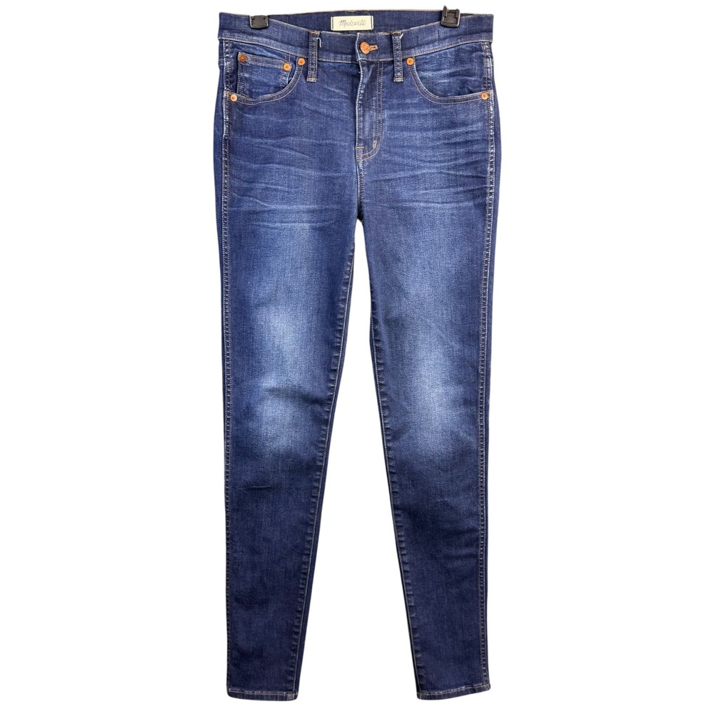 Madewell 9 High Riser Skinny Skinny Jeans 30T Dark Wash Denim F6171 Tall